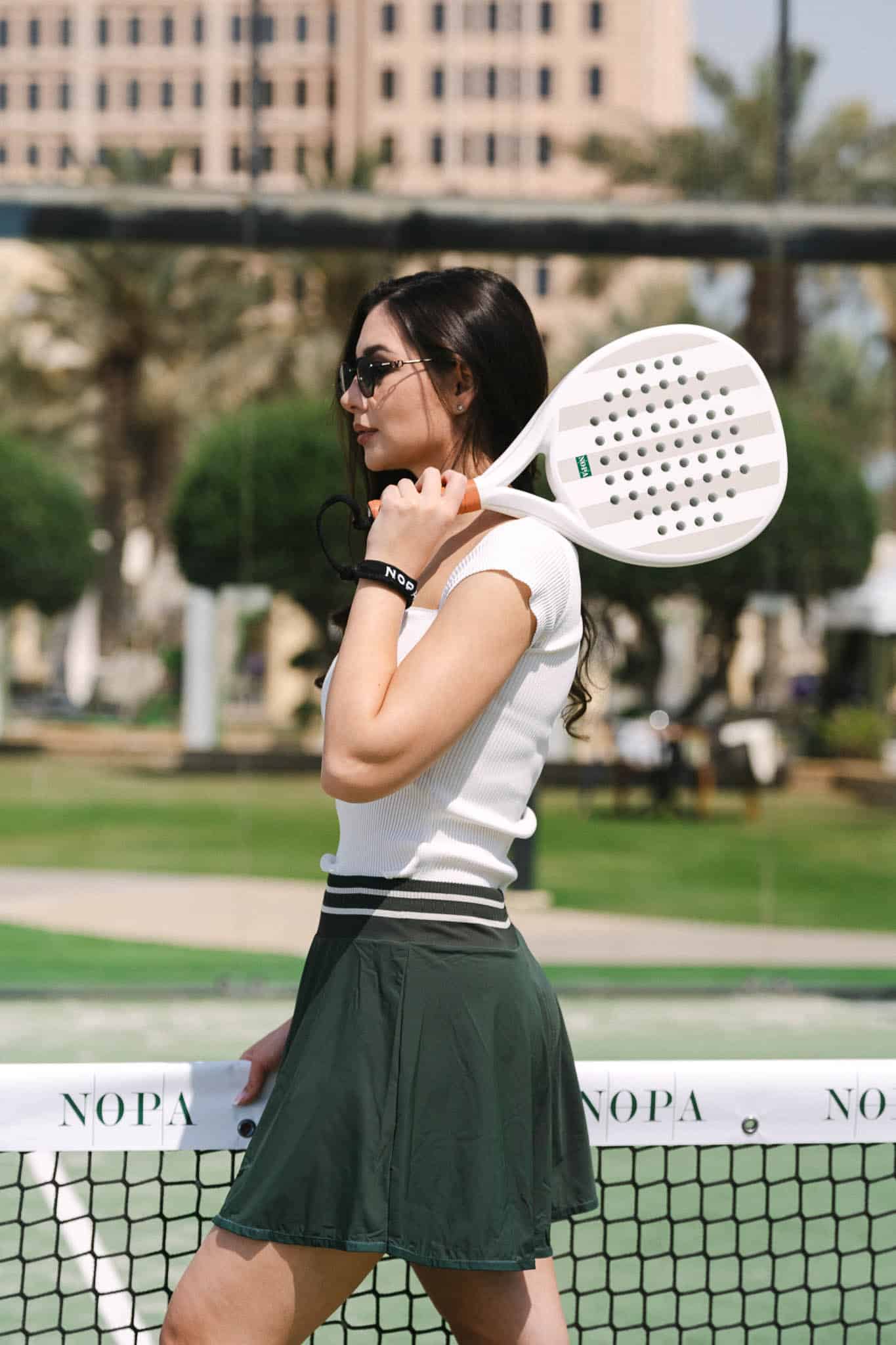 NOPA Classics BOHO padel racquet in branded box.