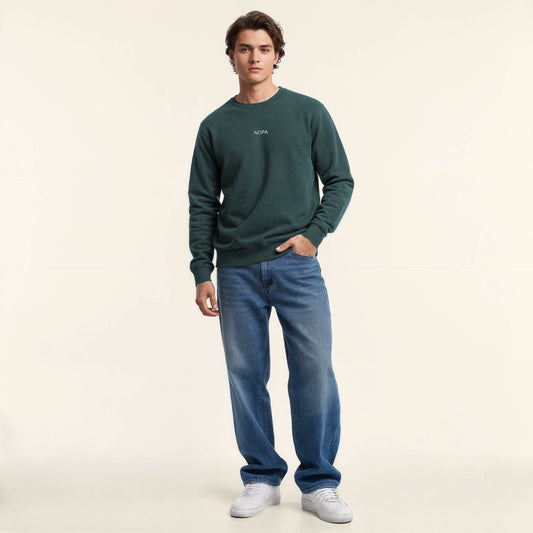 Premium signature crewneck "The Padel Club" Green