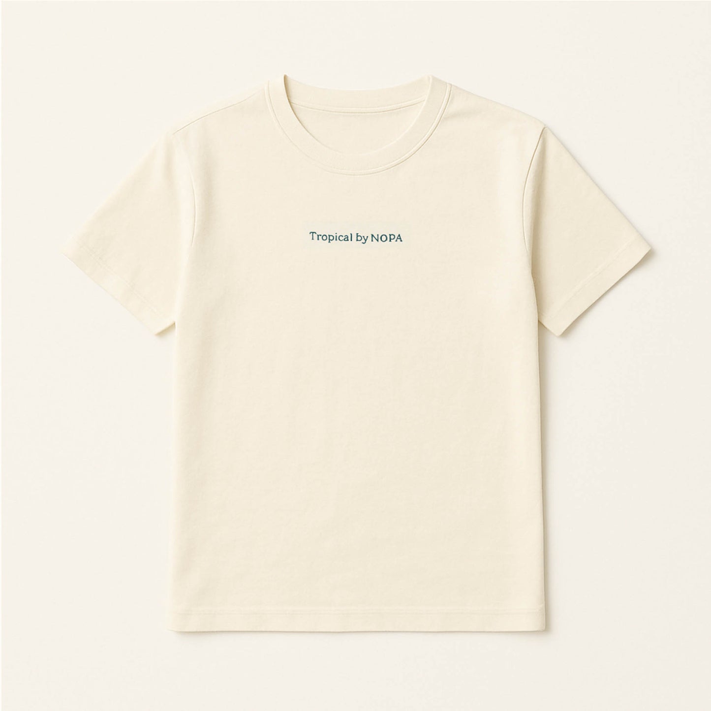 Casual off white NOPA T-shirt "Tropical Padel'