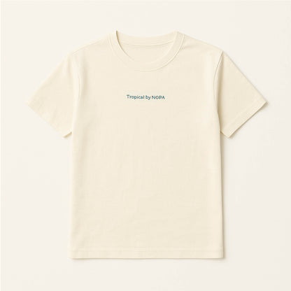 Casual off white NOPA T-shirt "Tropical Padel'