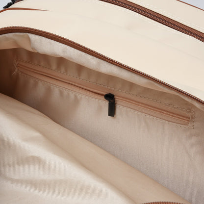 Close-up of the interior zippered pocket inside the NOPA padel racket bag