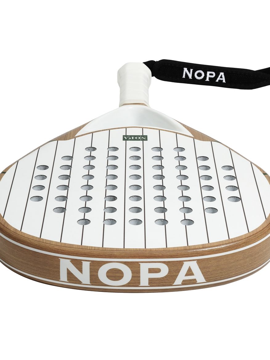 NOPA Vintage Classic padel racket angle view