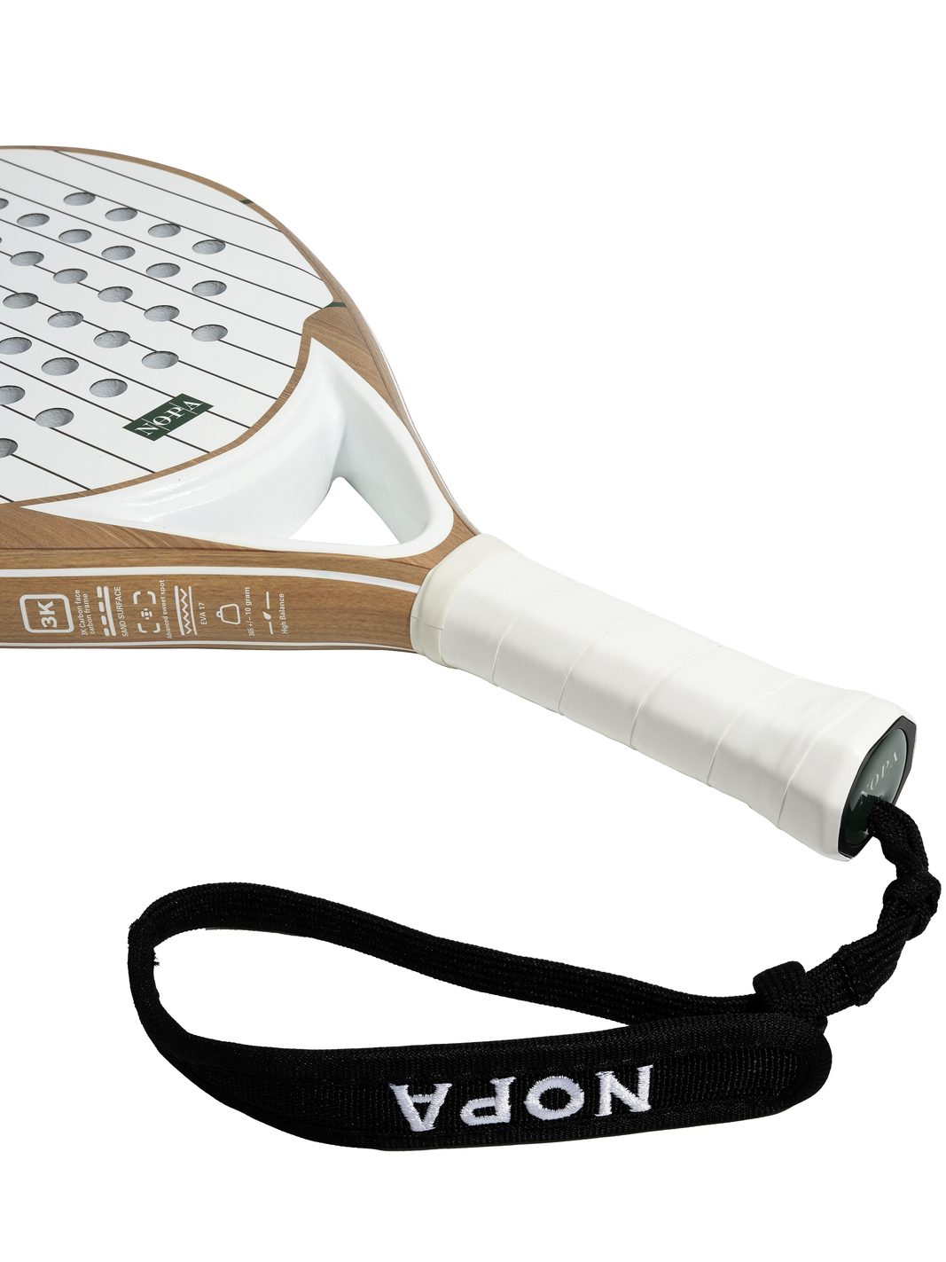 NOPA Vintage Classic padel racket wrist strap detail