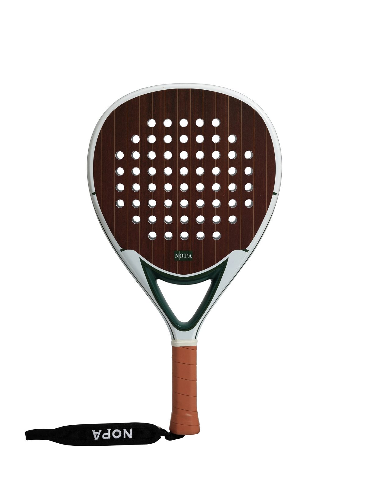 NOPA Vintage Mahogany padel racket front view