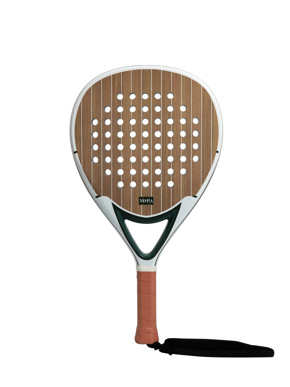 NOPA Vintage Teak padel racket back view