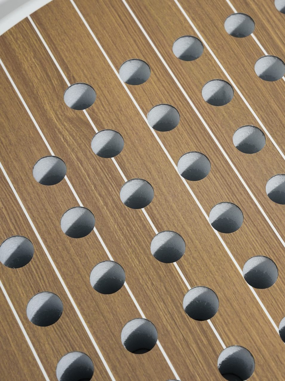 NOPA Vintage Teak padel racket closeup
