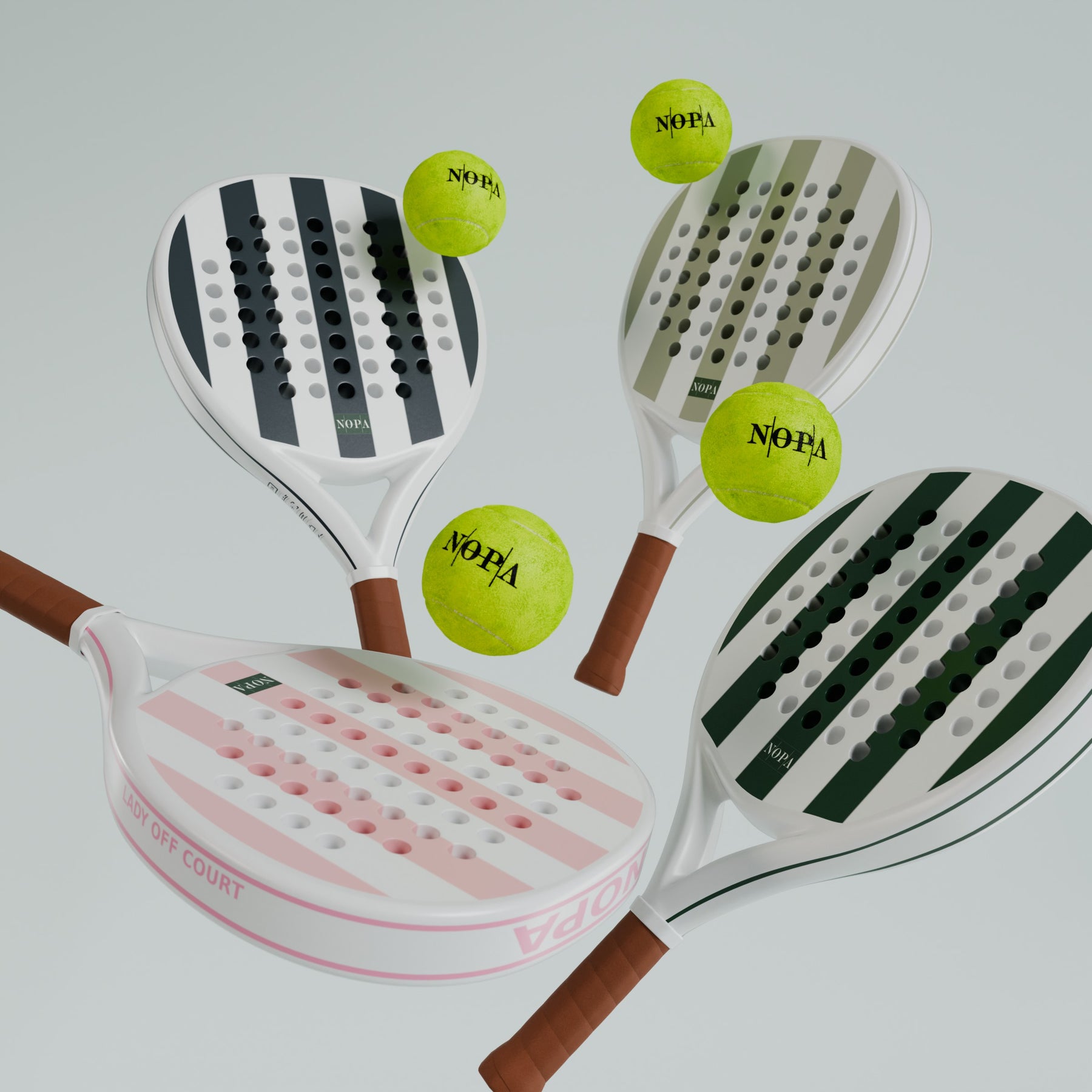 NOPA Classics Blue Monarch padel racquet in box.